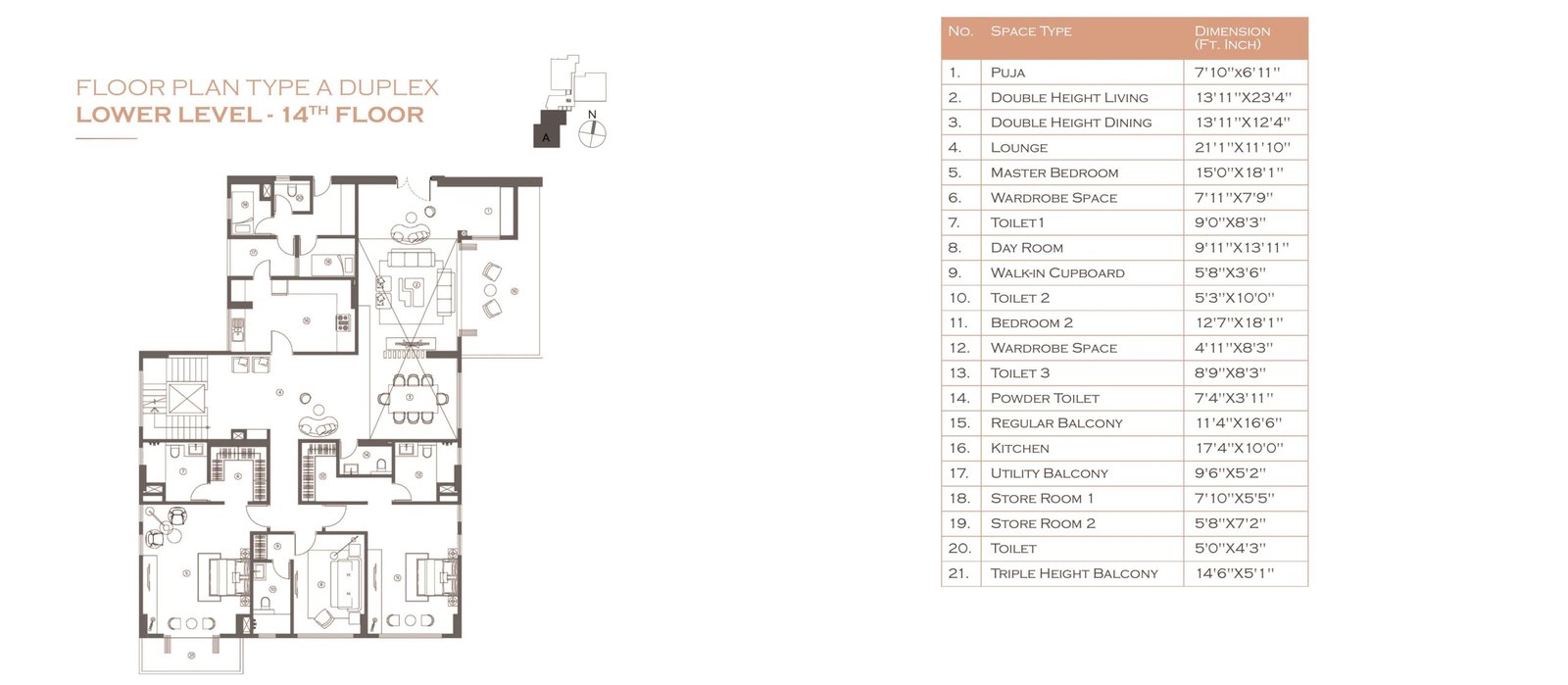 FloorPlan_A_Duplex_Lower_14F