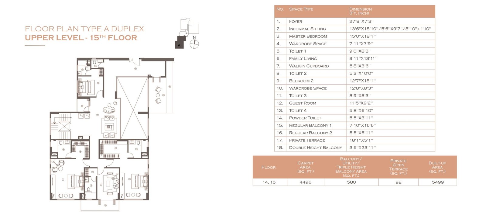 FloorPlan_A_Duplex_Upper_15F