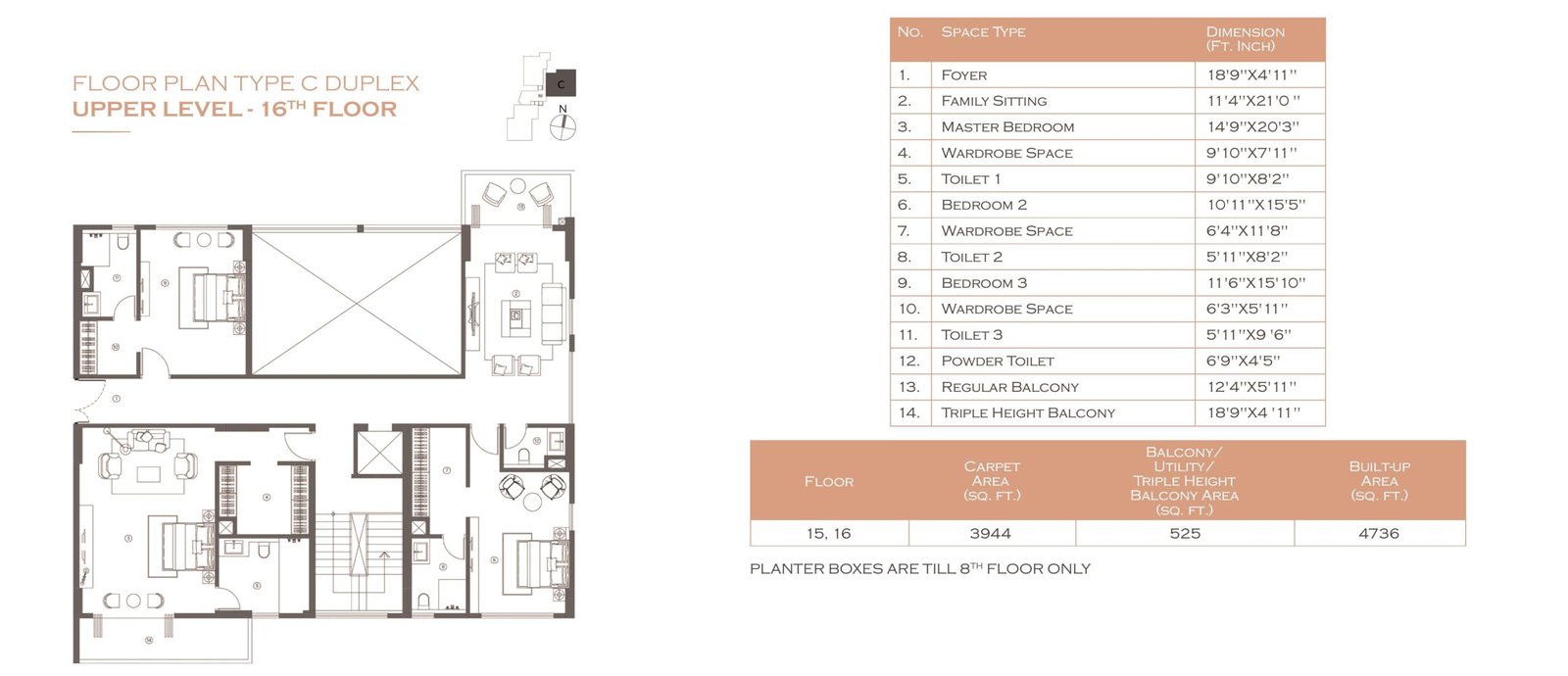 FloorPlan_C_Duplex_Upper_16F