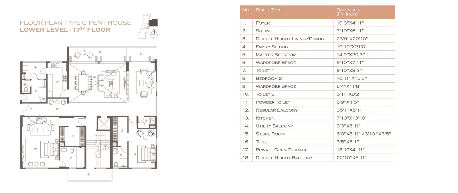 FloorPlan_C_Penthouse_Lower_17F