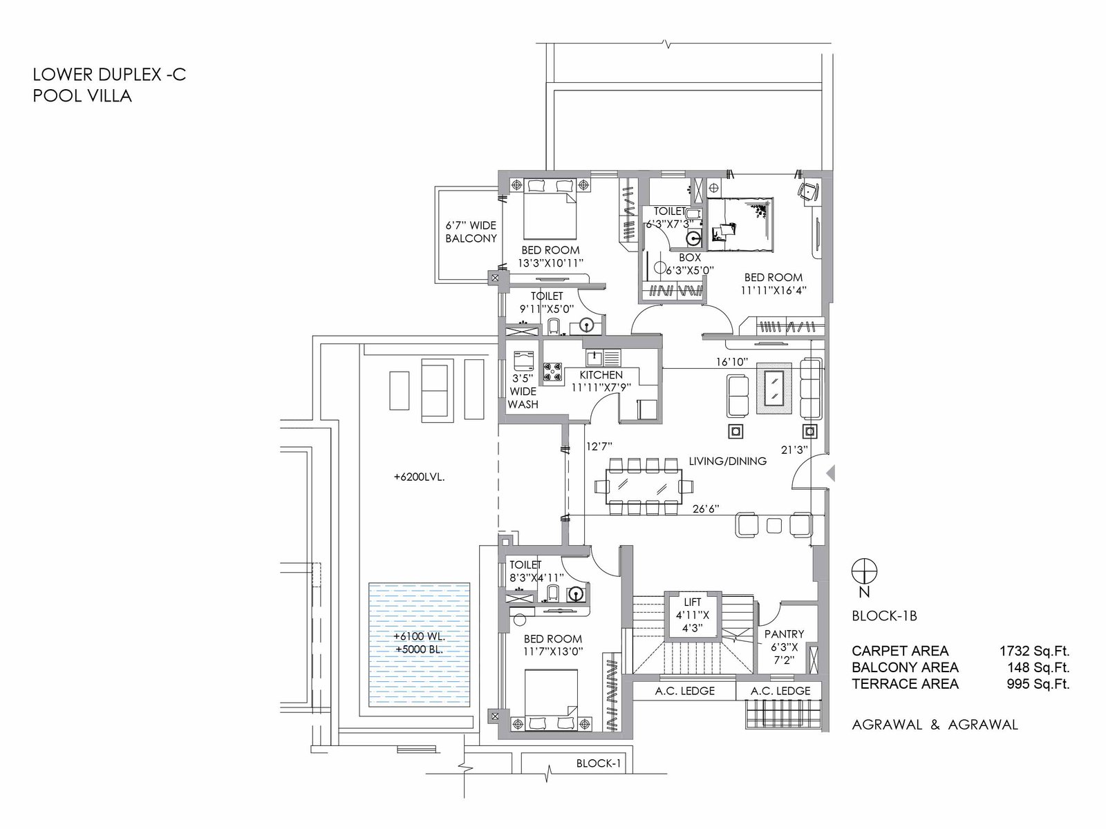 LOWER DUPLEX -C