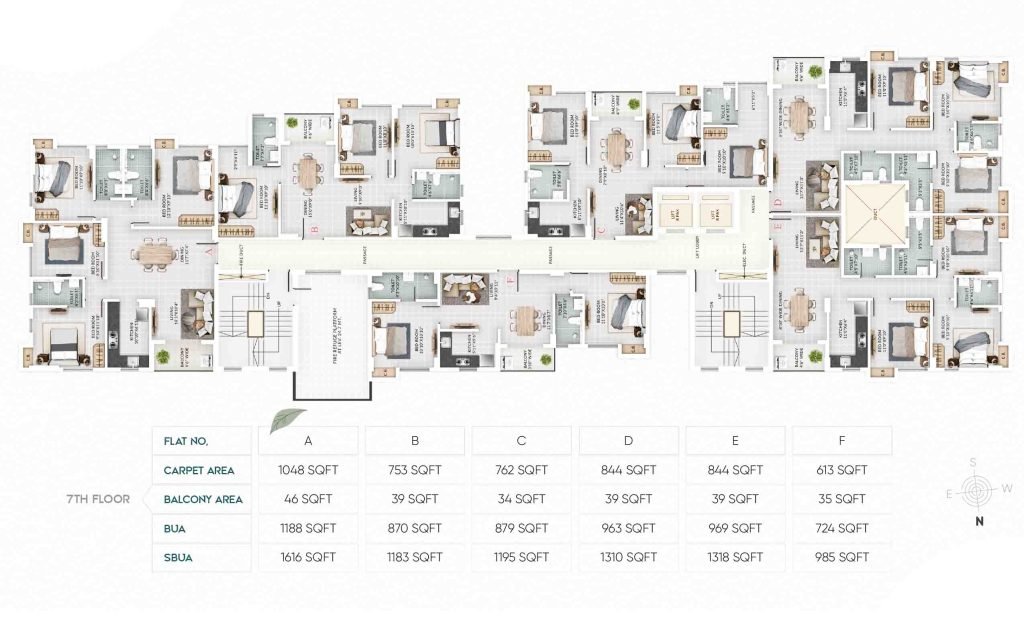 7TH FLOOR PLAN