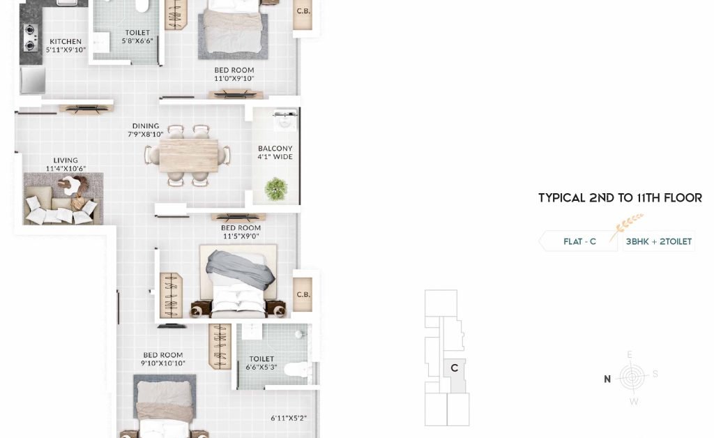 TYPICAL 2ND TO 11TH FLOOR_2