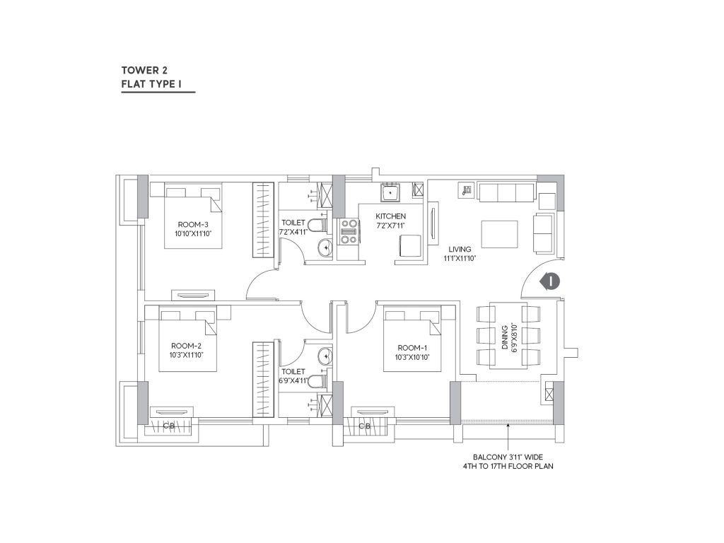 Tower2-Flat-Type-I